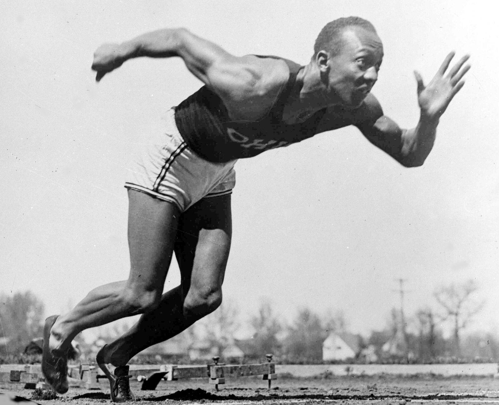 1936: Jesse Owens wins his third of four medals at Berlin Olympics